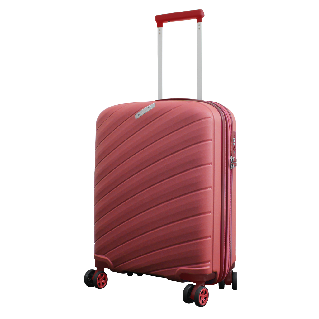 Barry Smith PP Hardcase Luggage BFY - Red — Cuir Group