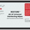 Restore AB-AF UNIVERSAL DISINFECTING WIPES (29.7cm x 15.5cm) – PRINT-01