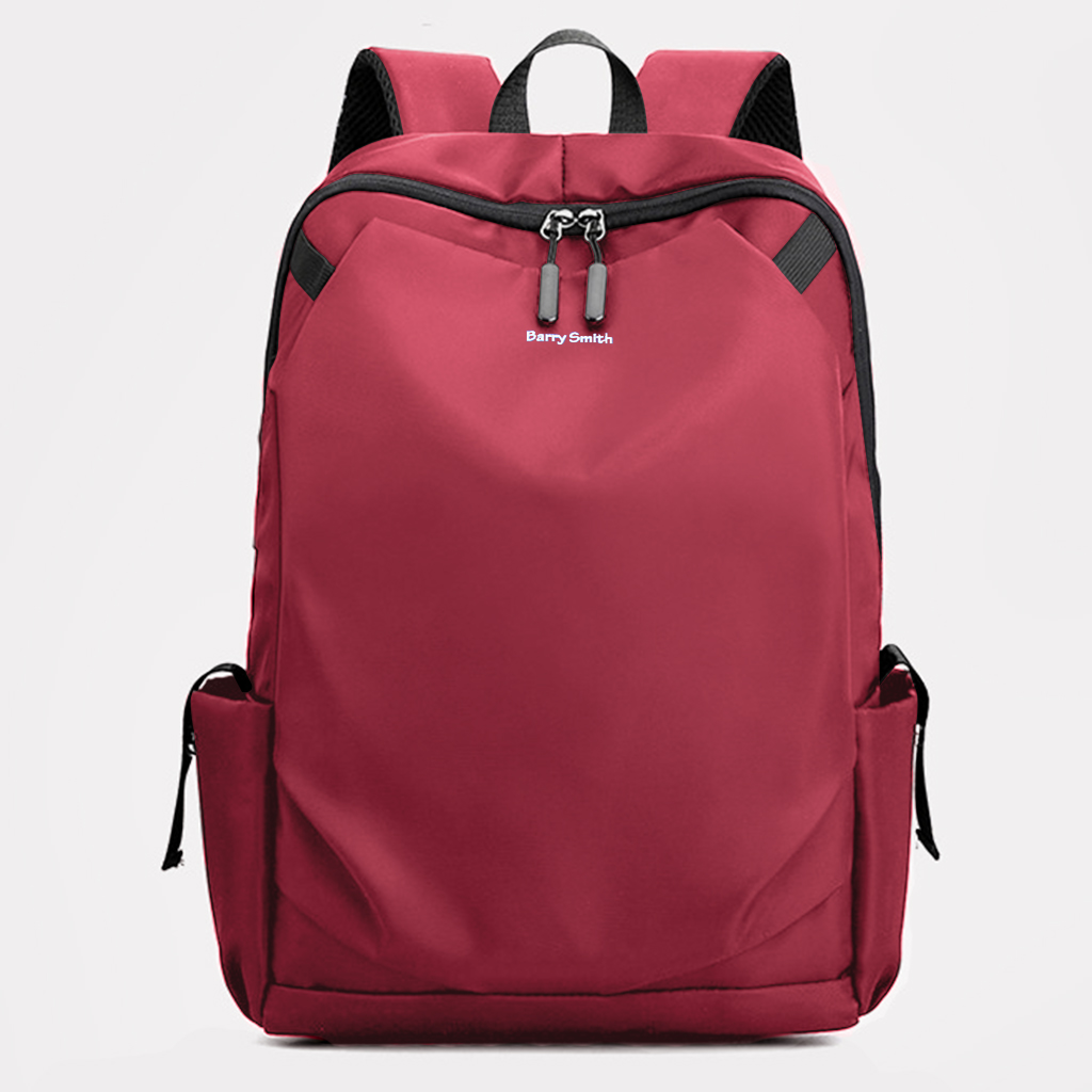 Barry Smith (B61004) Lightweight USB Laptop Backpack, Red — Cuir Group